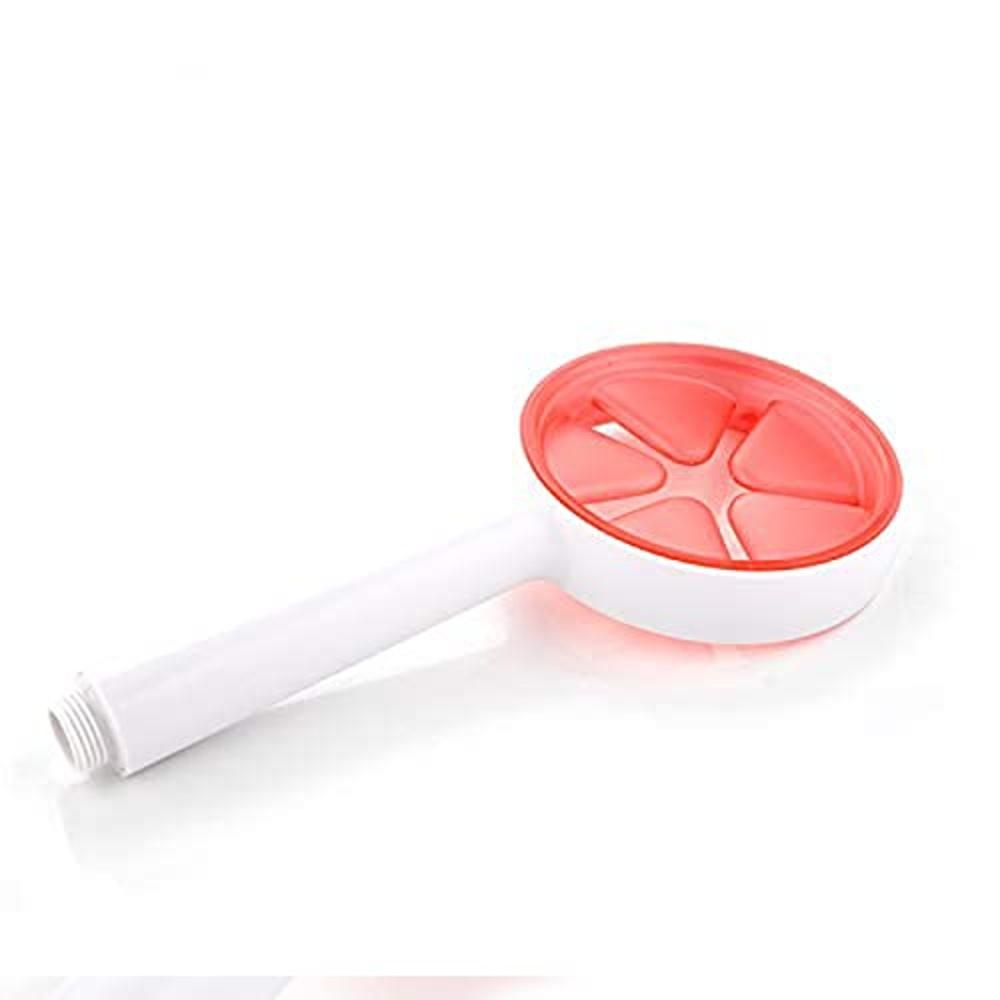 Pressurized Home Bath Shower Head Handheld (Red)