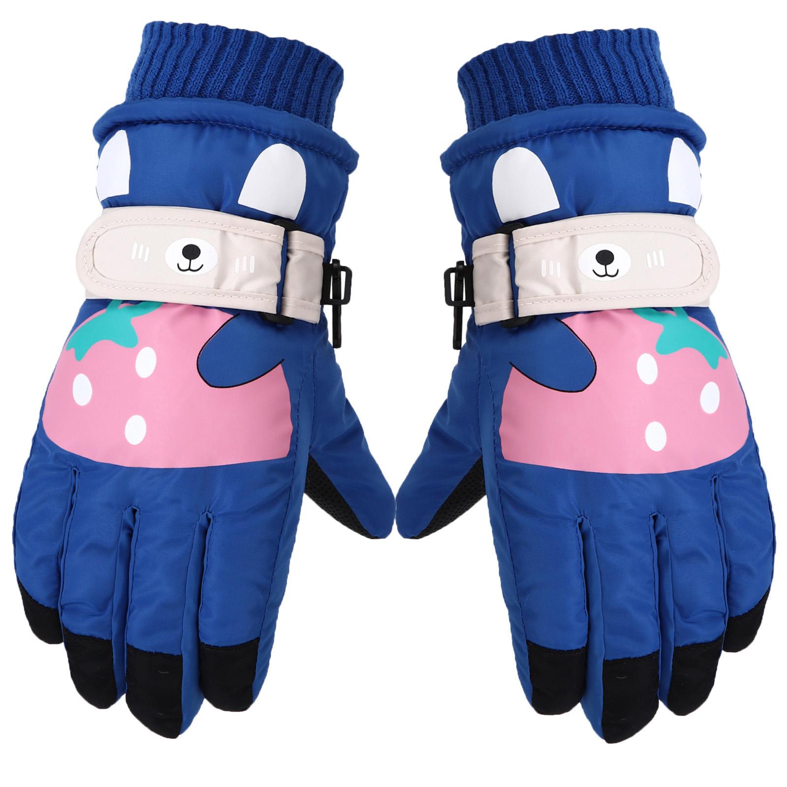 

Children s Ski Gloves Cartoon Cute Winter Outdoor Skiing Cycling Warm And Wear Resistant One Size