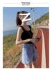 Women's High-Waisted Denim Shorts - Slimming, Versatile, Korean Style, Ripped, Loose, Wide-Leg, A-Line Hot Pants