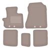 Beżowe welurowe dywaniki podłogowe dla: Toyota IQ hatchback (2009-)