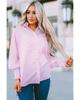 Azura Exchange Striped Boyfriend Shirt with Pocket