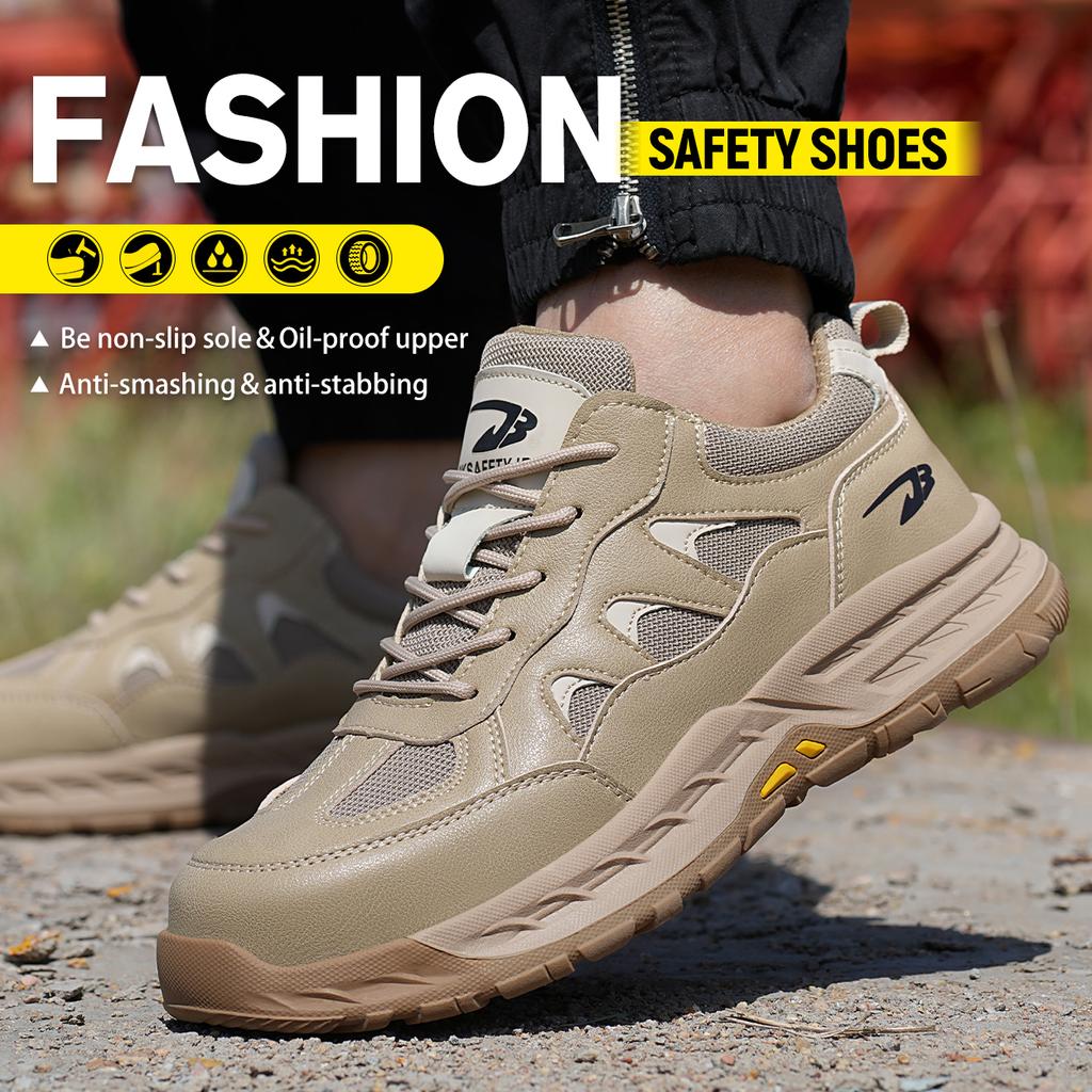 Indestructible Work Safety Shoes Men Safety Boots Anti-smash Anti-stab Work Shoes Sneakers Steel Toe Shoes Male Work Boot