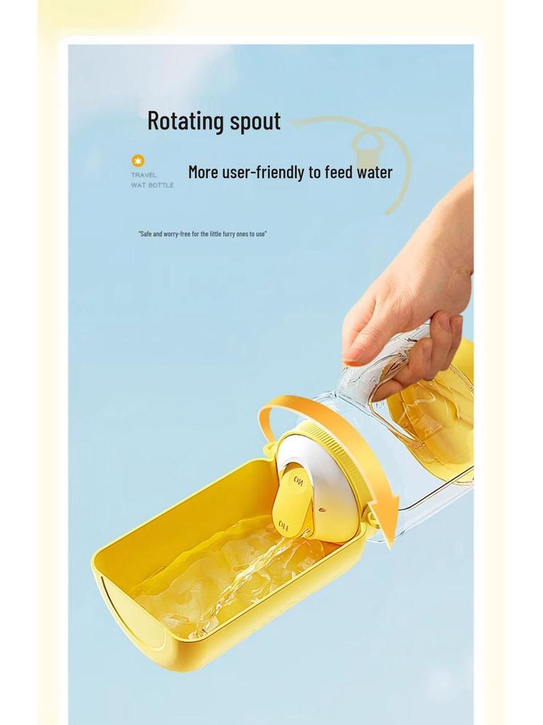 Portable Dog Water Dispenser Cup: Outdoor Drinking Water Bottle for Pets