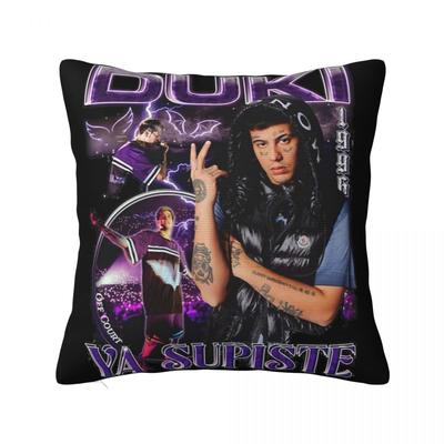 Duki Singer Rapper Pillowcase Printing Polyester Cushion Cover Decor Throw Pillow Case Cover Bed Zipper 45X45cm