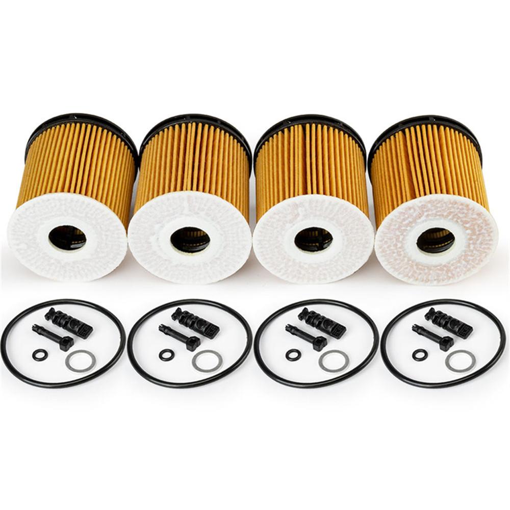 4Pcs Oil Filter Pack w/ Seals for Hyundai Accent Elantra Tucson 1.6L 26350-2M000