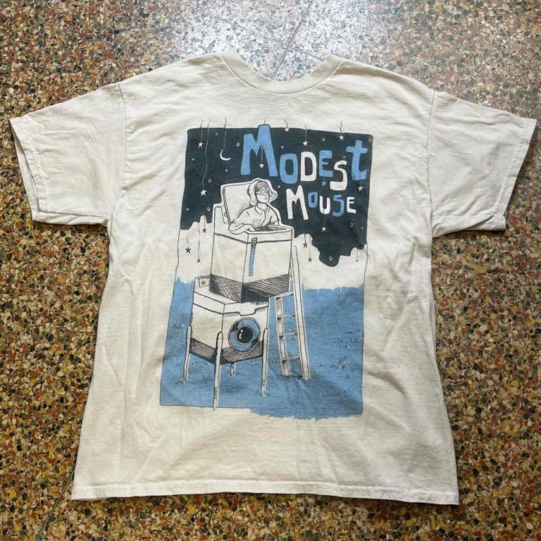 Vintage Modest Mouse Band WHite Shirt Unisex Concert S to 5XL Unisex T-Shirt S
