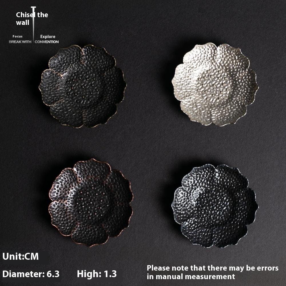 Sous-verre en alliage de zinc, Sous-verre, Accessoires de cérémonie du thé, Coussin de siège pour encens, Petite base porte-encens, S'accorde avec plusieurs styles