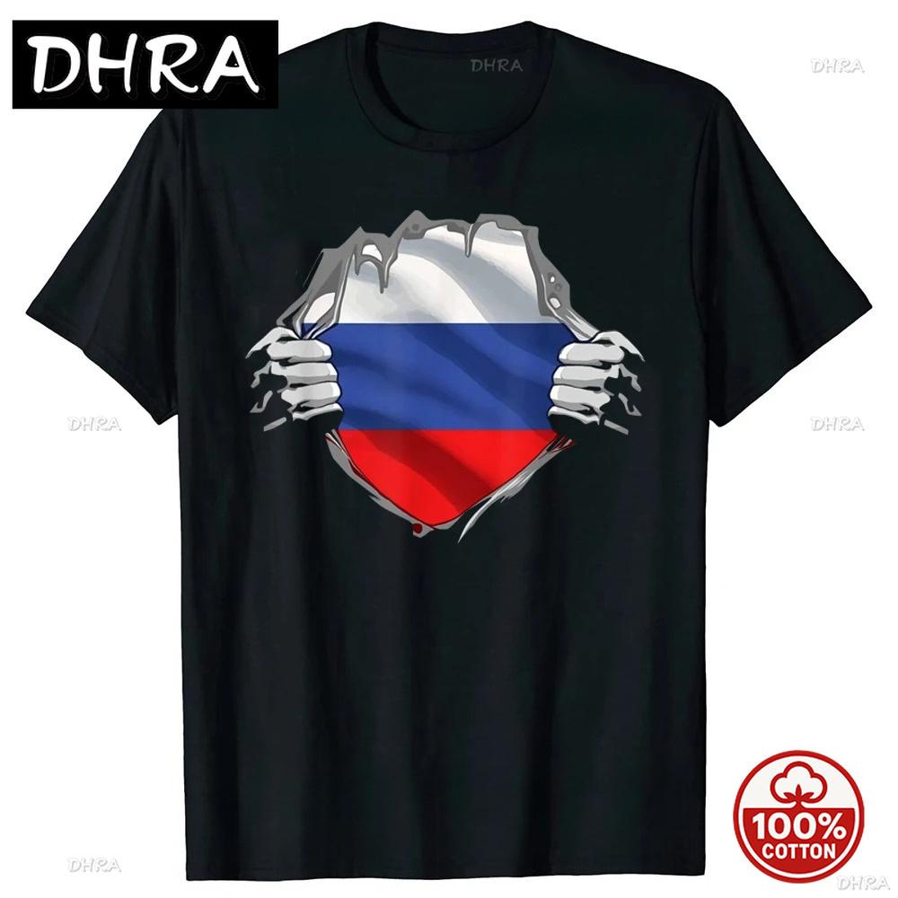 Funny Russia Russian Girl Unisex Flag T Shirts Summer Style Graphic Loose Cotton Streetwear Short Sleeve Birthday Gifts Tshirts