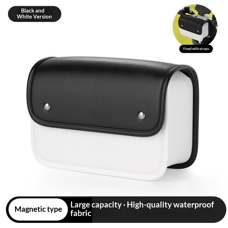 Waterproof PU Leather Electric Bike Hanging Bag Large Capacity Universal for Motorcycle Cycling Commuting Travel