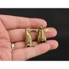 Funny Brass Standing Little Penguin Statue Desktop Decorative Trinkets Creativity Marine Animal Cute Craft Collection Children