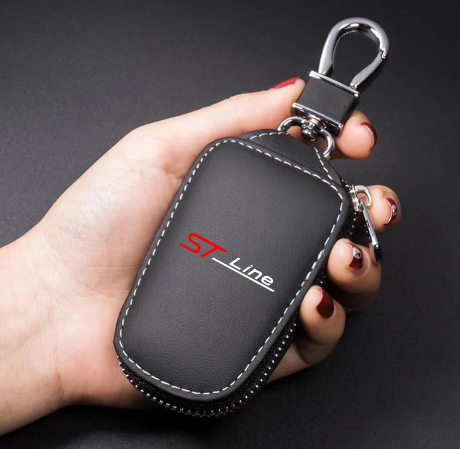 

PU Car Remote Key Case Cover Shell keychain protect For ford st LINE stline kuga fiesta Car Accessories