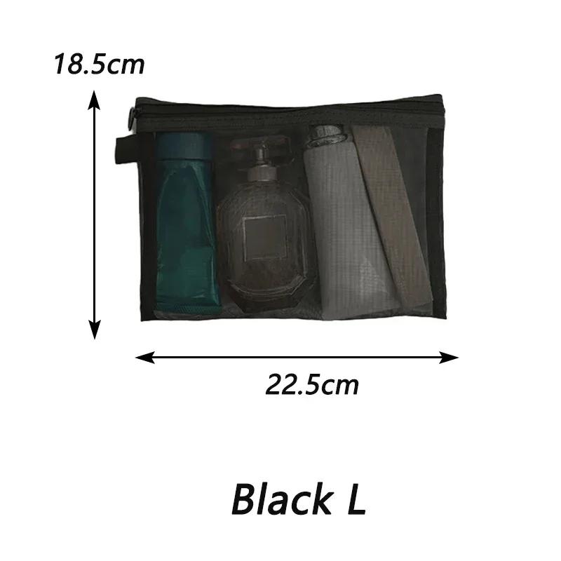 Dámská síťovaná kosmetická taška Cestovní úložná taška na make-up Organizér Dámská taštička na make-up Přenosná Malá Velká Kosmetická taštička na toaletní potřeby