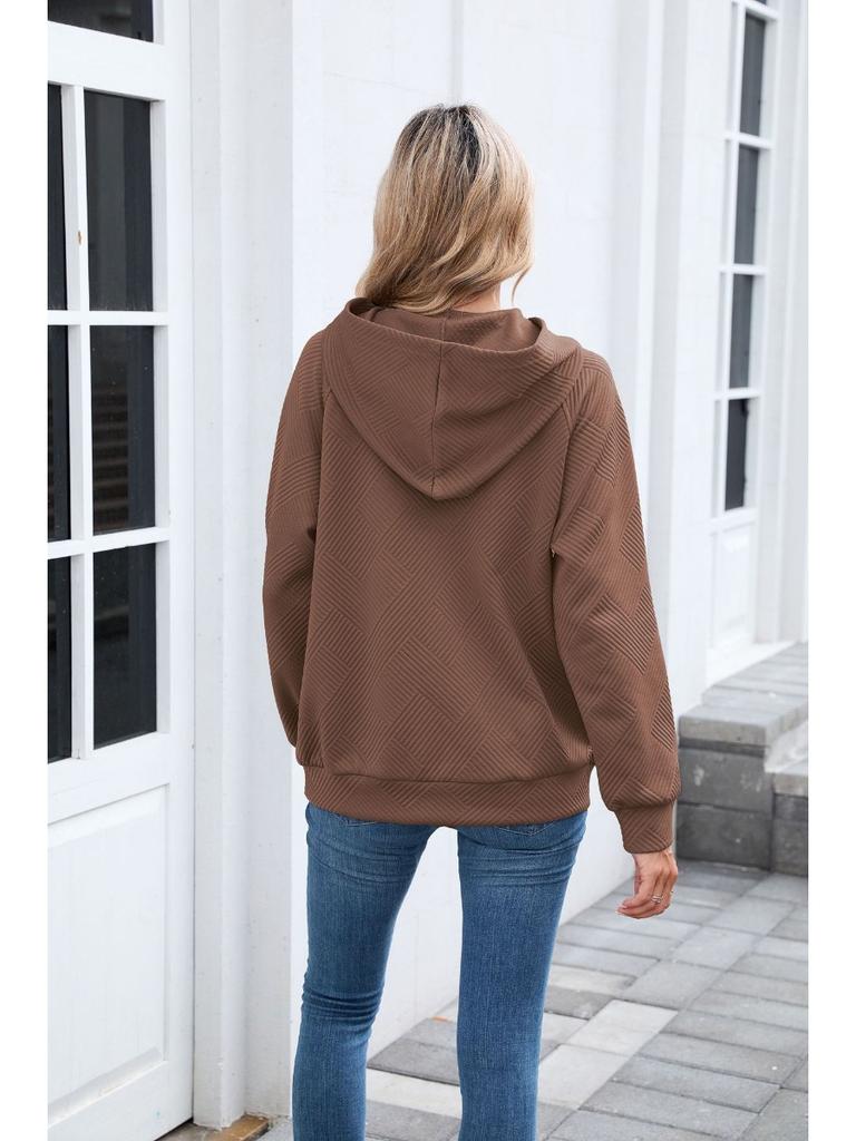 Solid Casual Loose Hoodies For Woman 2025 Autumn Designer Women's Oversized Long Sleeve Pullover Sweatshirts Vintage Female Tops