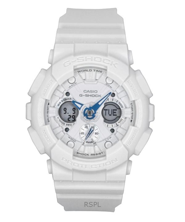 Casio G-Shock Analog Digital Bio-Based Resin White Dial Quartz GMA-S120SA-7A2 200M Women's Watch