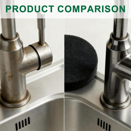1/3/6/12Pcs Scouring Pad Stainless Steel Cookware Powerful Stain Removal Sponge High Performance Scrubber Pots Pans Kitchen Cleaning Tool