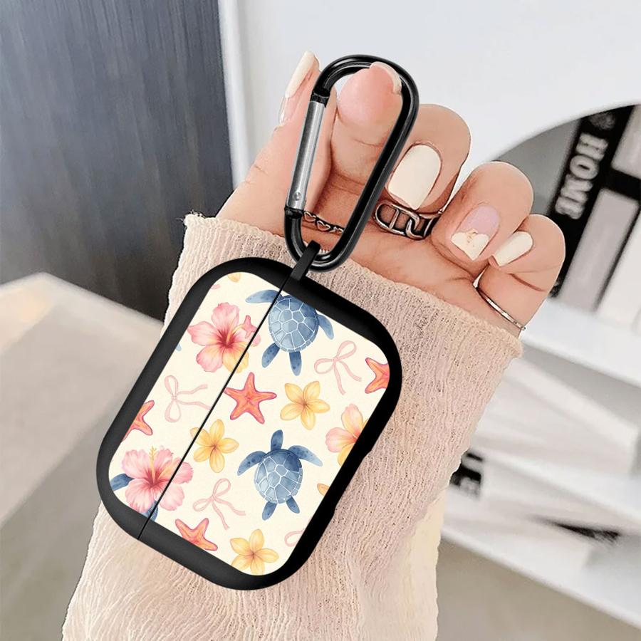 Cartoon Printed Turtle Case For Airpods Pro3 1 Pro2 2 4 3 Pro Earphone Cases Cover