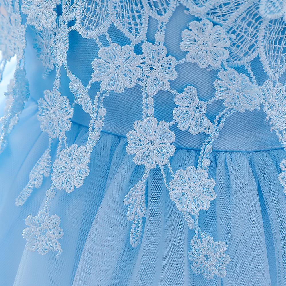 Holčička Společenské šaty s květinami Elegantní 1 rok narozeninové krajkové společenské šaty Dětská princezna Dětské šaty pro dívky Novorozenci Svatební outfity