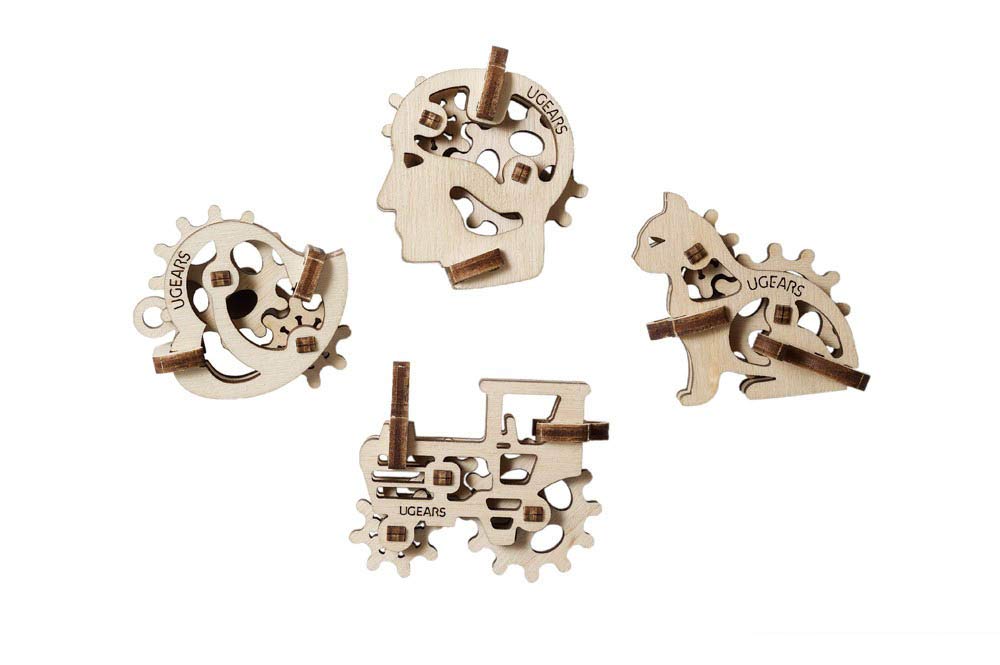 UGEARS Trivix 70029 Wooden Puzzle Craft Model No Glue or Tools Required Easy To Use U-Fidget - -