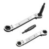 2x Service Wrench Set 3/16 to 5/16 Allen Wrench Tools Hex for Key Adapter for Fixing Air Conditioning Refrigeration Devi