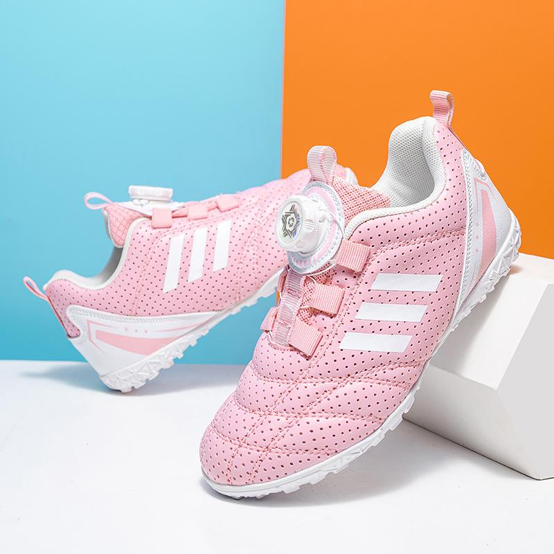 

Football shoes summer children s new Velcro men s girls broken nails training boys breathable non-slip 2025 39