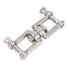 Stainless Steel Double Ended Swivel Shackle 8 Shaped Ring Connector Marine Device for Ships Boat Yacht 10mm, Load