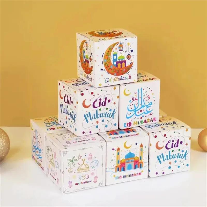 Candy Box Eid Mubarak Calendar 30PCS Cowhide Paper Candy Box Inverted Christmas Gift Box New Year Decoration