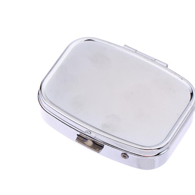 Waterproof Pill Tablet Metal Pill Box Portable Rectangle Round Shape Medicine Case Light-Weight Holder Container Travel Home Use