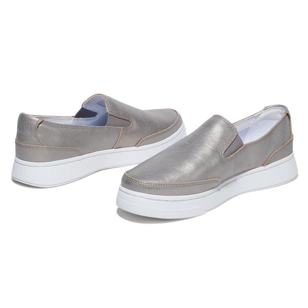 Timberland Comfortable Lightweight Durable Slip-Resistant Low-Top Slip-On Shoes Women Shoes Silver Gray A24WV030