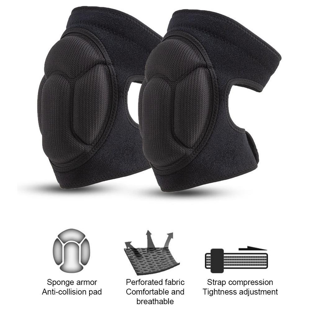 Anti Collision Foam Knee Pads For Football Basketball Fitness Roller Skating Fall Protection Gray