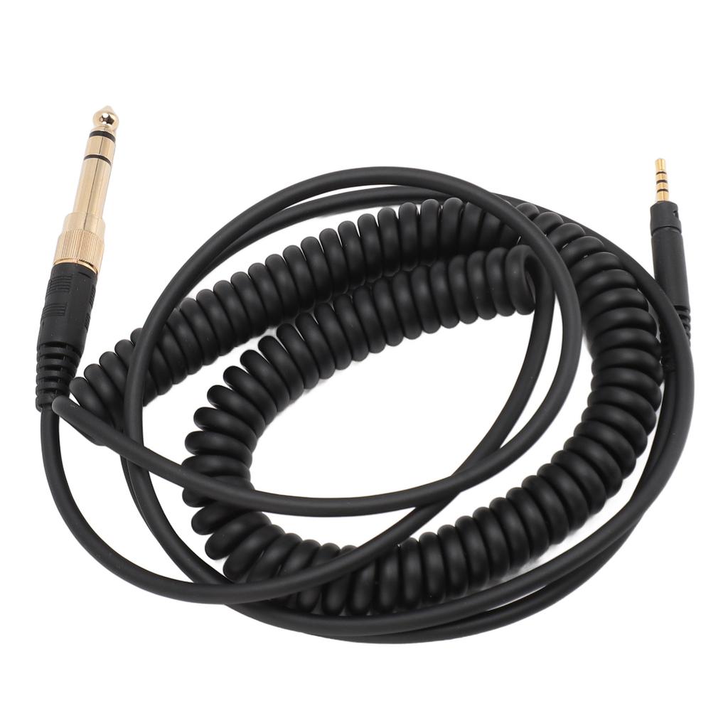 Coiled Headphone Cable Replacement Headset Sound Cord for Sennheiser HD598 HD598Cs HD599 HD569 HD579 HD558 HD518