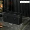 Vintage Industrial Stackable Storage Box with Flip-Top Lid for Home or Car