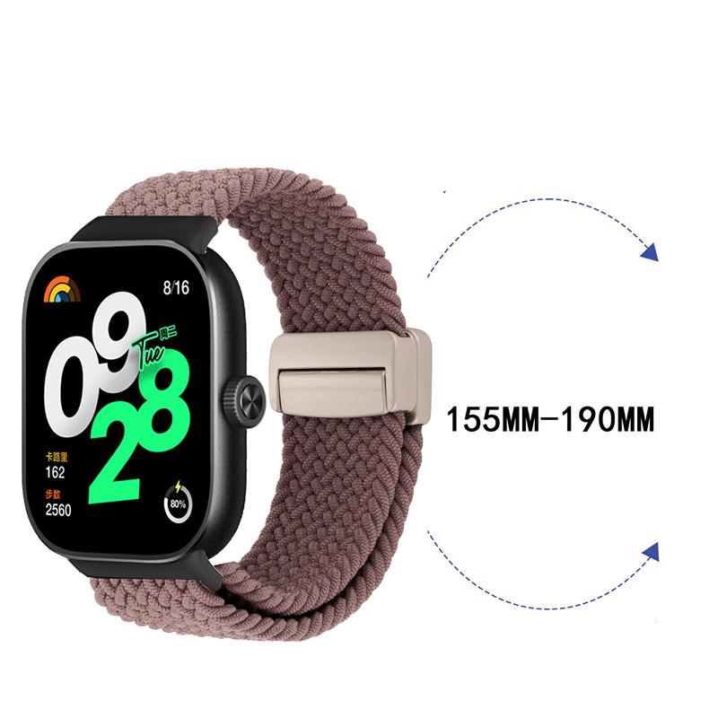 Pasek magnetyczny do Xiaomi Redmi Watch 5 4 Pasek Pleciona pętelka Regulowany Sportowy Nylonowy Pasek zamienny bransoletka correa Miband 9 pro 8Pro pasek