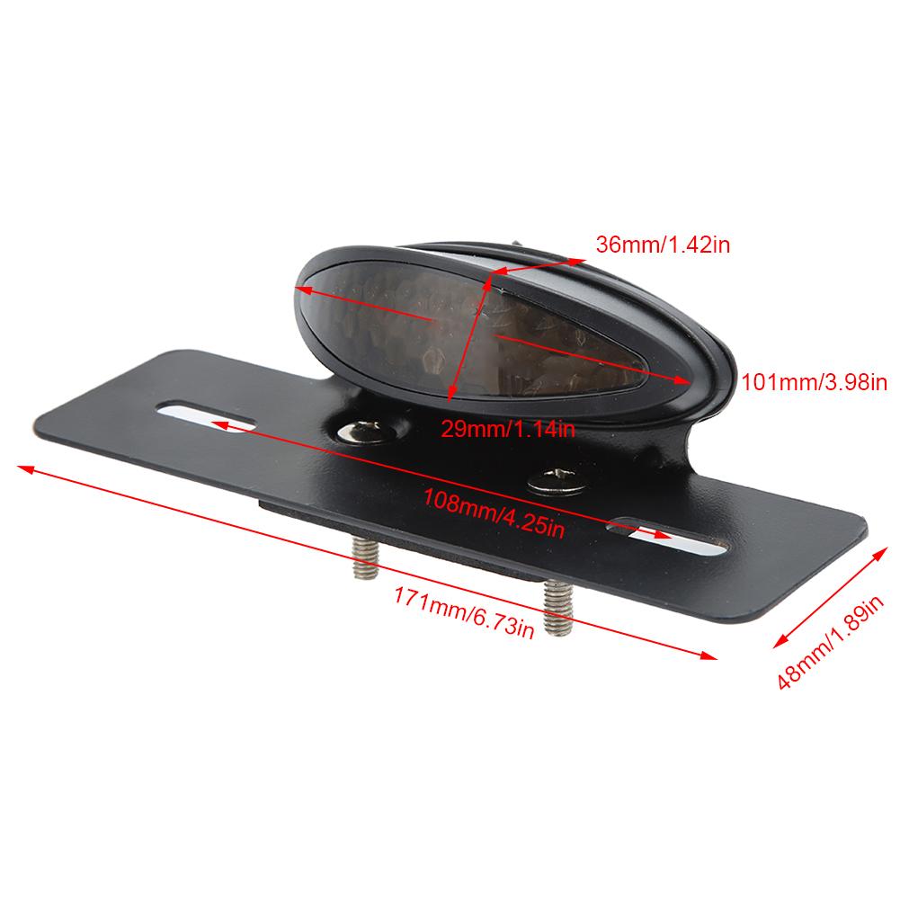 12V Motorcycle Brake Tail Light LED Rear Lamp Modified Accessory