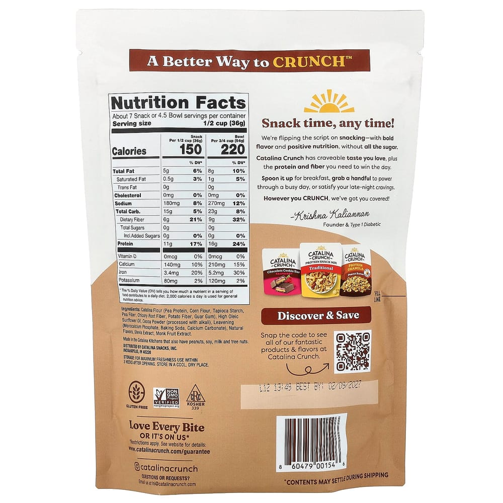 iHerb Keto Cereal Dark Chocolate 255g (9oz)