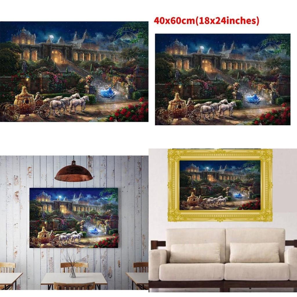 Meerjungfrauen-Prinzessin Leinwand Wandkunst Modernes Märchen Kinderzimmer Dekor Malerei