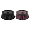 High Flow Reusable Motorcycle Air Filter Intake Cleaner Round Tall Fit for Harley Touring FXDLS Softail Sportster