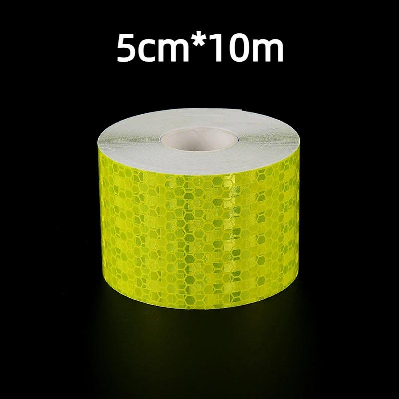 Car Safety Reflective Tape 5cm*10M High Visibility Waterproof Warning Sticker for Vehicle Truck Motorcycle Road Marking