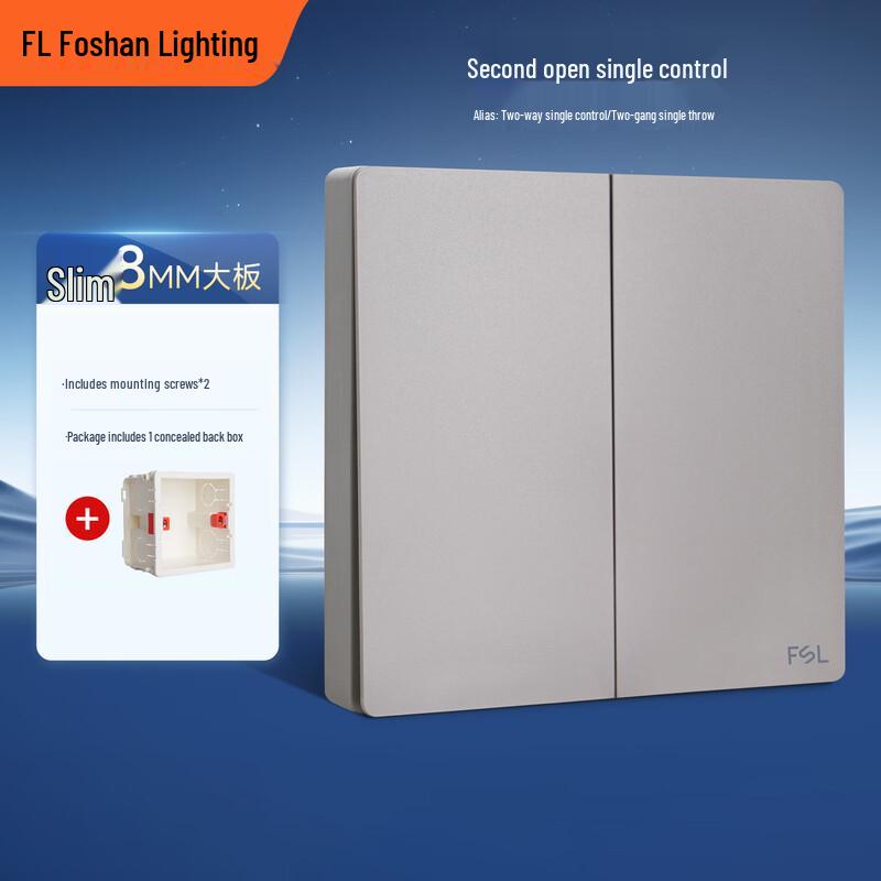 Foshan Lighting Type 86 Concealed Wall Switch & 10A Socket
