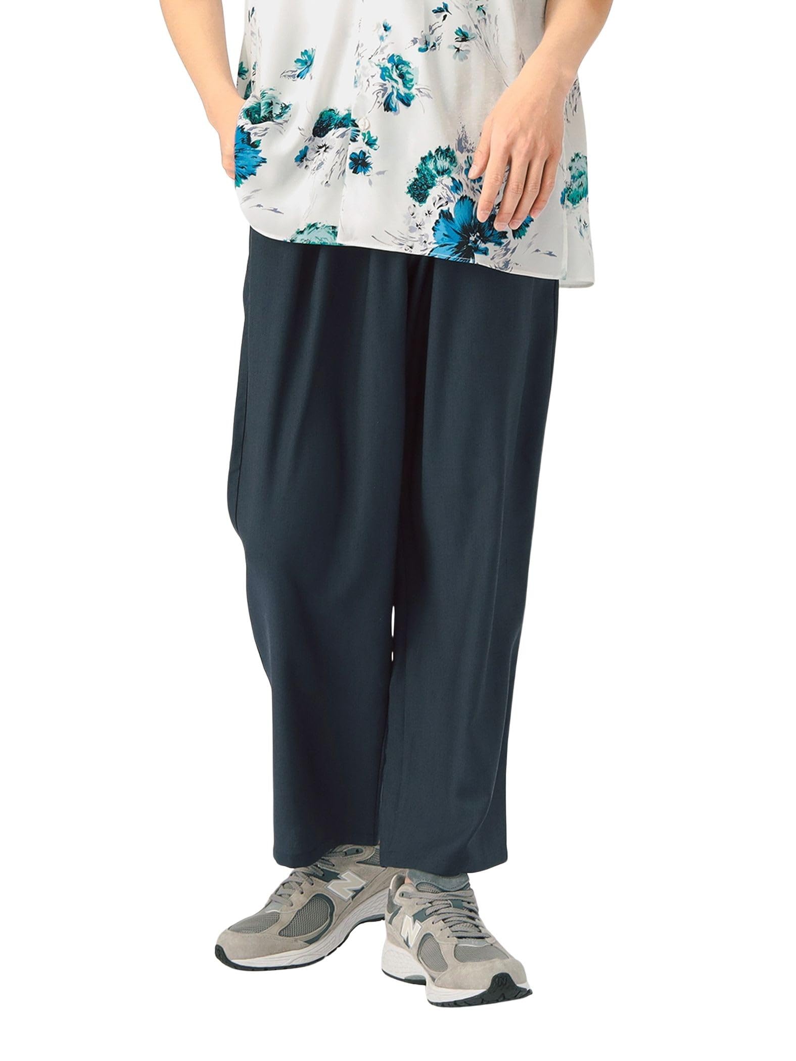 

Beams Heart Men s Techlino Wide Ankle Pants, Blue, Size S