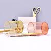 Makeup Storage Box Cylindrical Case Lipstick Brush Pen Holder Organizer Iron