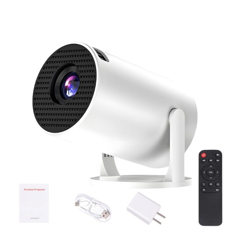 Full 1080P Wireless Projector Featuring 240 Degree Rotatable Lens and Auto Keystones Correction for Home Entertainment US 110V Compatibility
