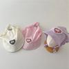 Spring Summer Plaid Lace Hat Children's Sunscreen Hat Fashion Hair Scarf Cap  Girls