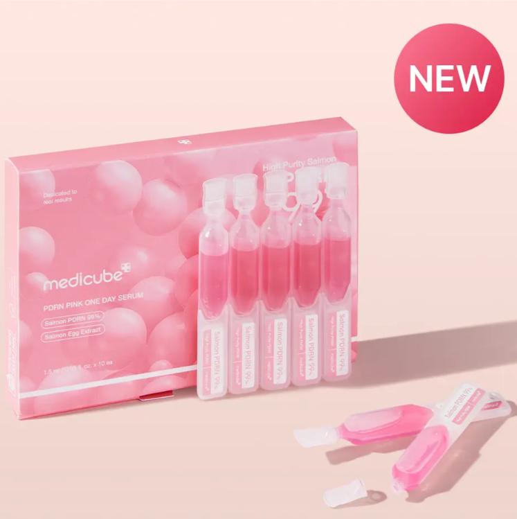 

Medicube Сыворотка PDRN Pink One Day 1,5 мл × 10 ампул (подсветка) 10ea