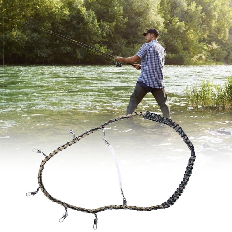 Nylon Braided Fishing Tool Holder Lanyard Multifunctional Fly Fishing Lanyard Necklace Fishing Gear Equipment Accessory