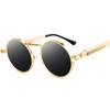 Retro Men Punk Style Sunglasses Colorful Round Metal Frame Women Fashion Sunglasses Uv400