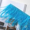 Struisvogelveer Franje - Diverse Kleuren, 10-15cm, 1 Meter voor Kledingaccessoires