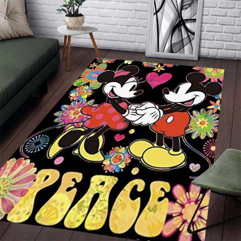Cute and Beautiful Minnie Print Pattern Carpet - Non-slip Kitchen Mat, Outdoor Carpet, Home and Bedroom Decoration Birthday Gift