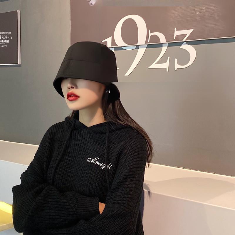 Solid Retro Chic Color Fisherman Hat For Women Casual Satin Plain Bucket Hat