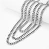 Titanium Steel Cuban Chain Necklace For Men With Geometric Style Streetwear Jewelry