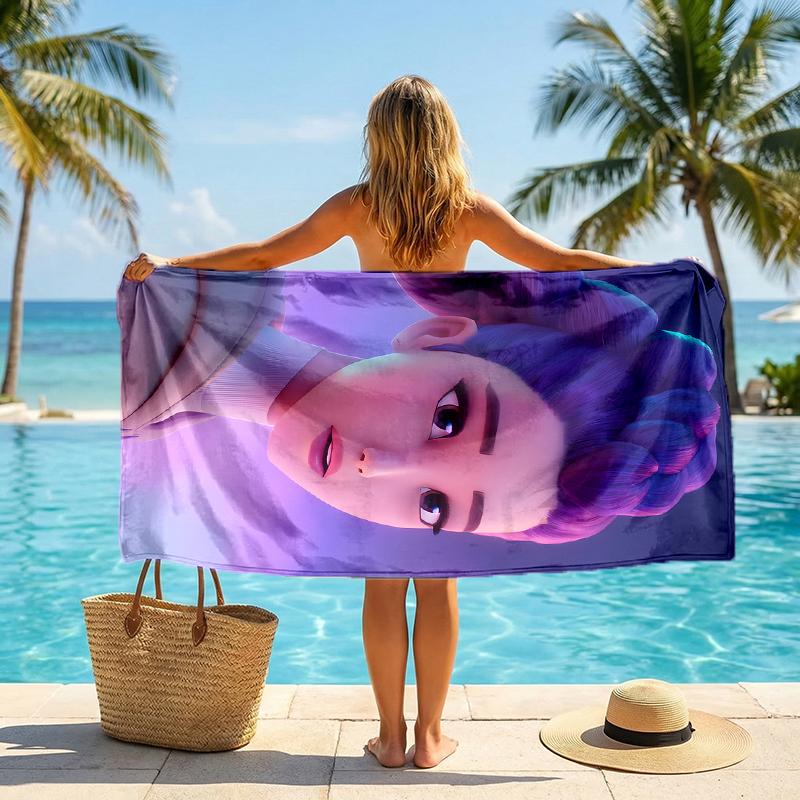 Kpop Hunter Fashion Beach Towel: Ideal for Summer Adventures Soft, absorbent and quick drying suitable for swimming and bathing